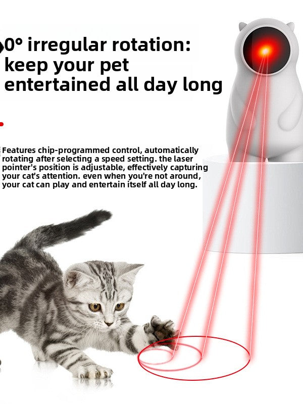 Automatic Rotating Cat Laser Teaser Toy