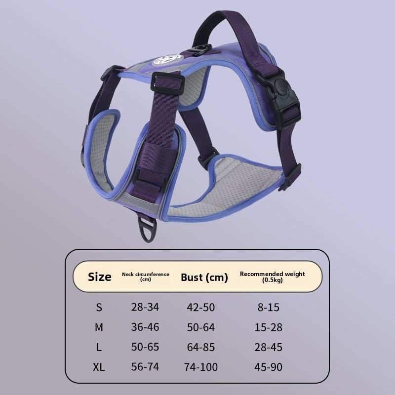 Dog Chest Strap Traction Rope Vest Type Large Dog Adjustable Traction Rope