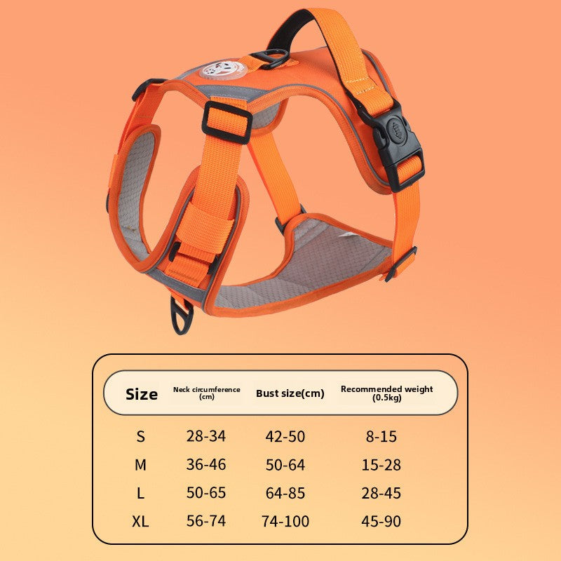 Dog Chest Strap Traction Rope Vest Type Large Dog Adjustable Traction Rope