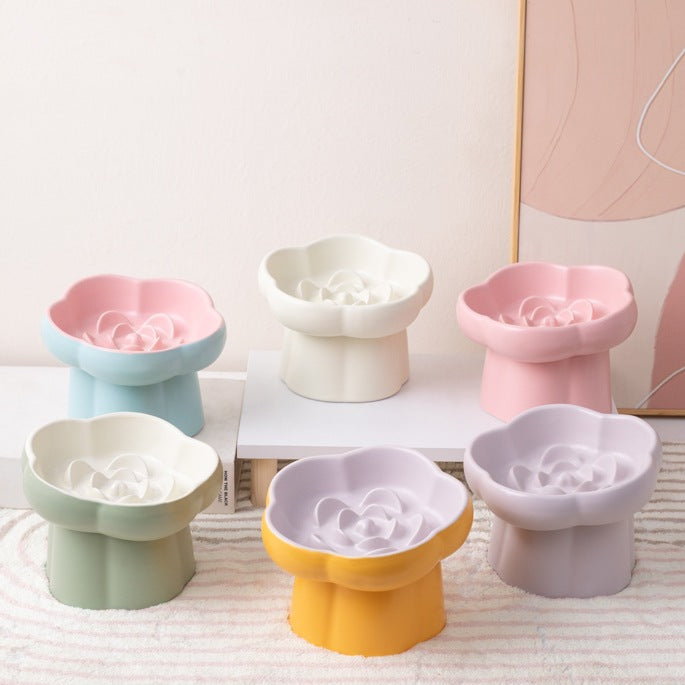 Ceramic Slow Feeder Pet Bowl