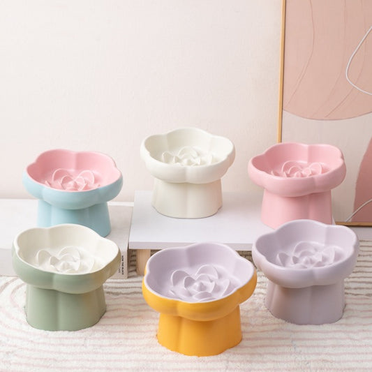 Ceramic Slow Feeder Pet Bowl