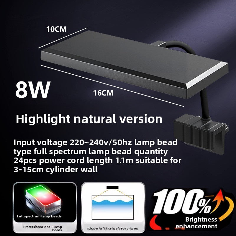Full Spectrum Clip-On Aquarium LED Light for Plant Growth