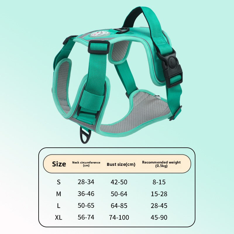 Dog Chest Strap Traction Rope Vest Type Large Dog Adjustable Traction Rope