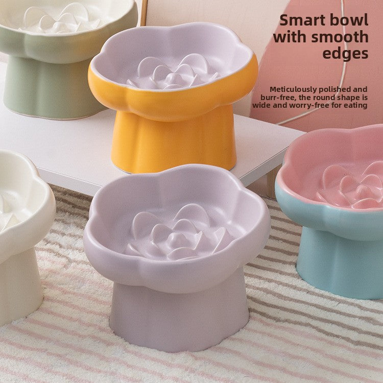 Ceramic Slow Feeder Pet Bowl