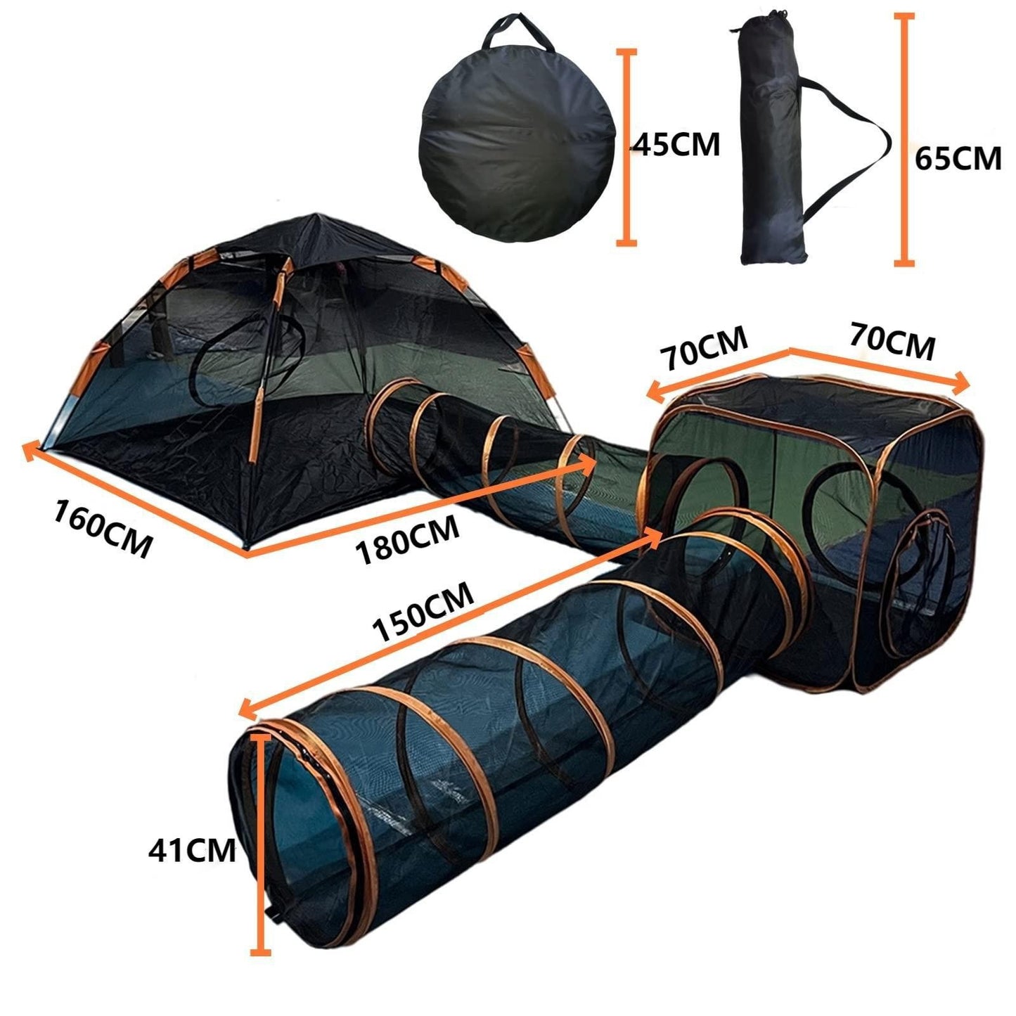 Pet Cage Cat and Dog Play Tunnel Tent